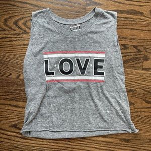 Adorable love tank so Nikki